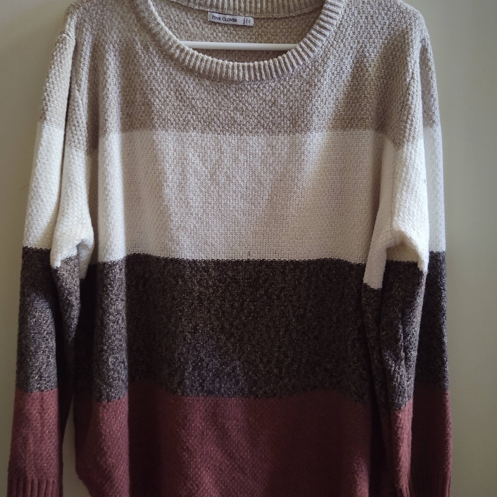 pink clover size 2x sweater